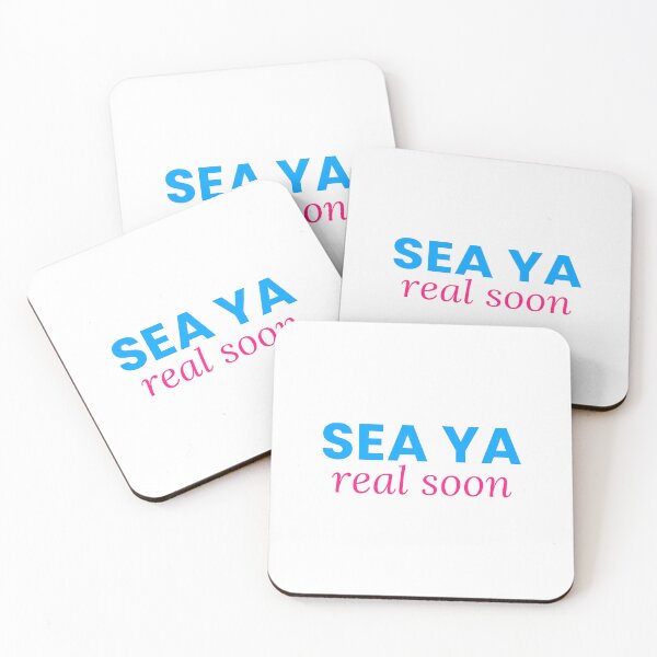 Item preview, Sea Ya Real Soon Funny Summer Beach Tee designed and sold by 7Four1 Designs.