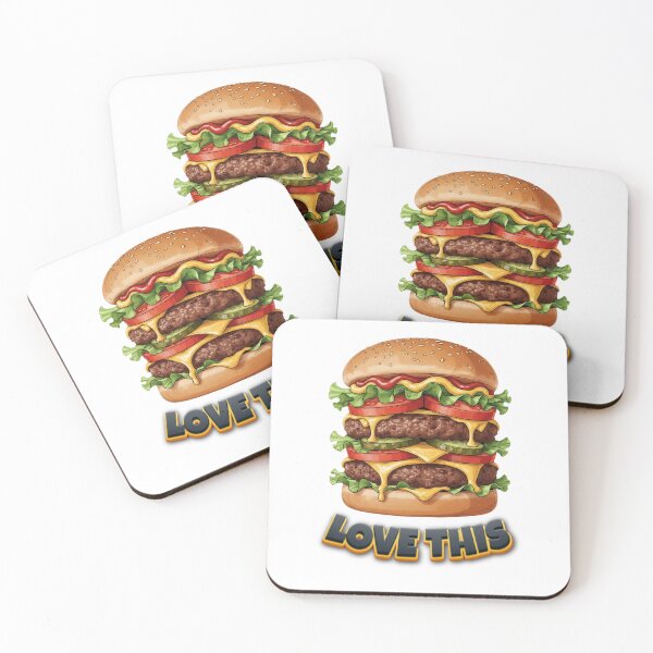 Item preview, Delicious Double Cheeseburger Love This Graphic Art designed and sold by KrystekShop.