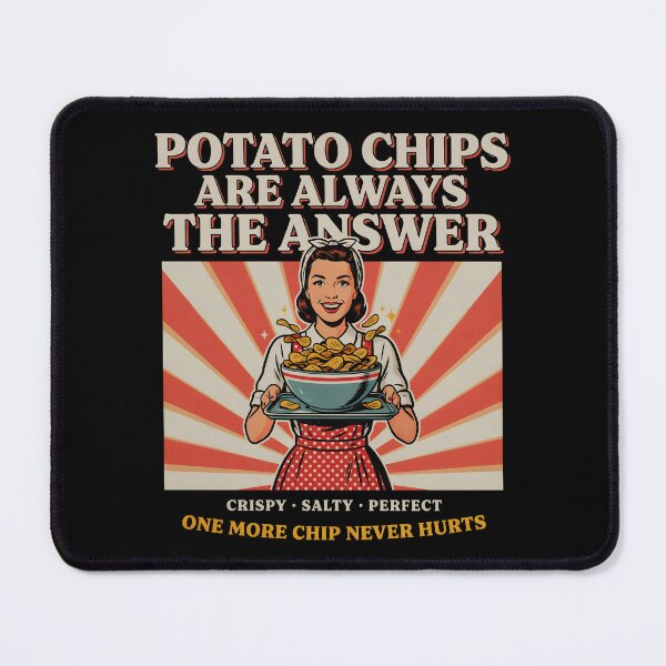 Item preview, Potato Chips Are Always the Answer Funny Snack Lover designed and sold by Redgiant87x.