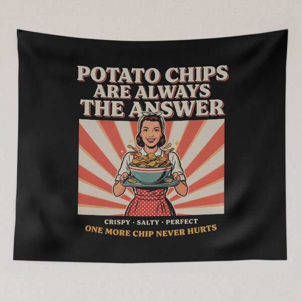 Item preview, Potato Chips Are Always the Answer Funny Snack Lover designed and sold by Redgiant87x.