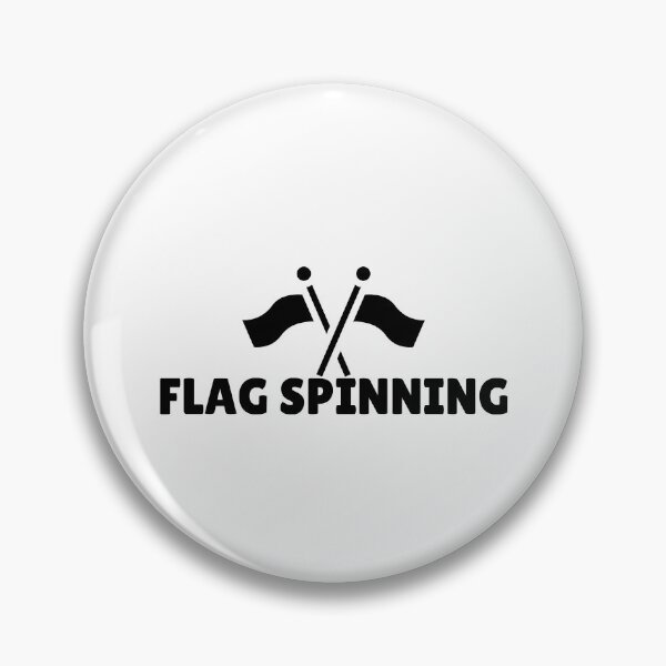 Item preview, FLAG SPINNING - BLACK designed and sold by ArtsyCity.