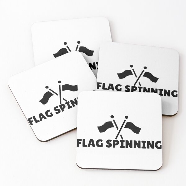 Item preview, FLAG SPINNING - BLACK designed and sold by ArtsyCity.