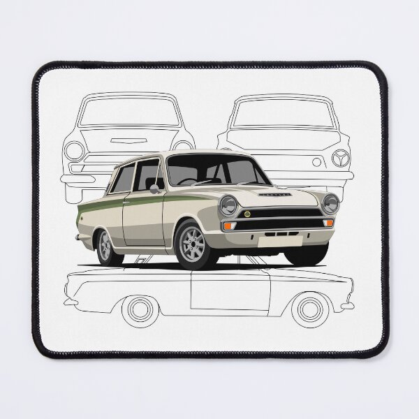 Item preview, Lotus Cortina Mk1 designed and sold by SketchMyRide.