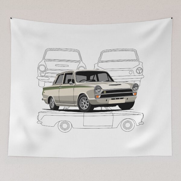 Item preview, Lotus Cortina Mk1 designed and sold by SketchMyRide.