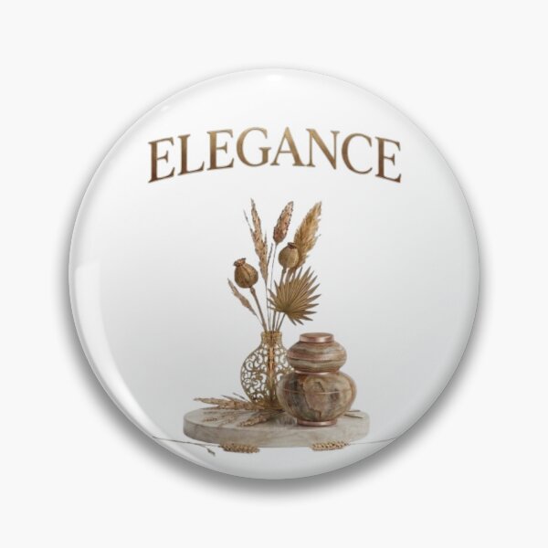 Item preview, Elegant Minimalist Dried Floral Vase Art designed and sold by Northern Glow Art.