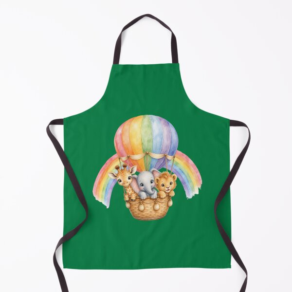 Item preview, Cute Safari Animals in Rainbow Hot Air Balloon | Watercolor Nursery Illustration designed and sold by PAPIRO SIGLO XXI.