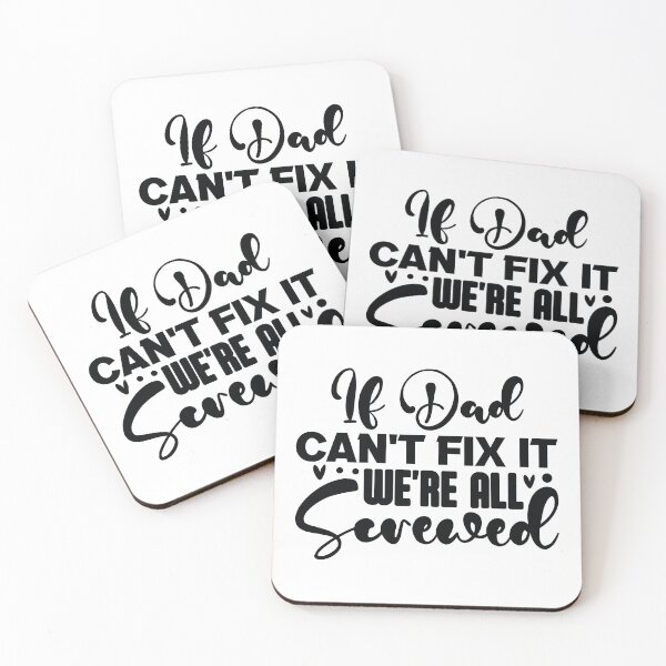 Item preview, If Dad Cant Fix It Were All Screwed - Funny Dad Quotes Retro Vintage Aesthetic Handyman Papa Gift designed and sold by FuzionRaptor.