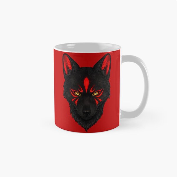 Item preview, Black Yokai Kitsune designed and sold by MidnightDr3am.