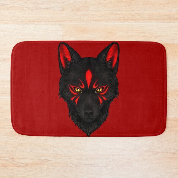 Item preview, Black Yokai Kitsune designed and sold by MidnightDr3am.