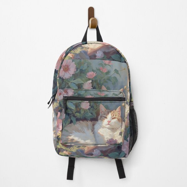 Item preview, Dreamy Cat in Blooming Garden designed and sold by The.zonex.designs.