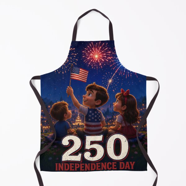 Item preview, Kids Watching Fireworks – 250 Independence Day designed and sold by Fanybany.