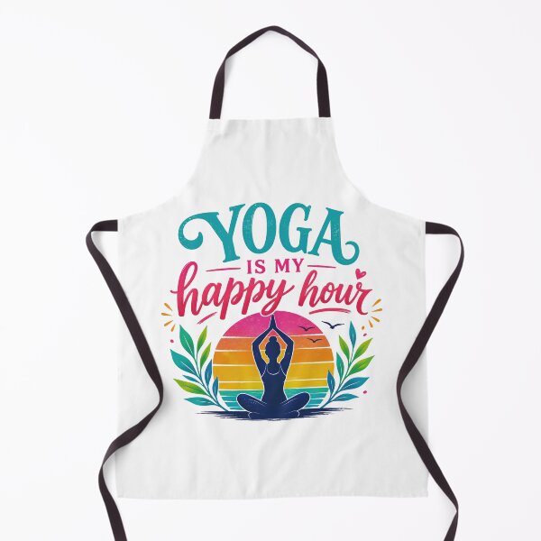 Item preview, Yoga is my Happy Hour designed and sold by Flow-n-Flourish.