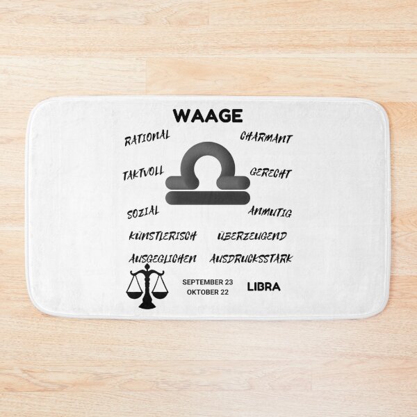 Item preview, Libra Zodiac Sign Astrology Symbol Waage Horoscope - DE (Light Version) designed and sold by ZODIARA.