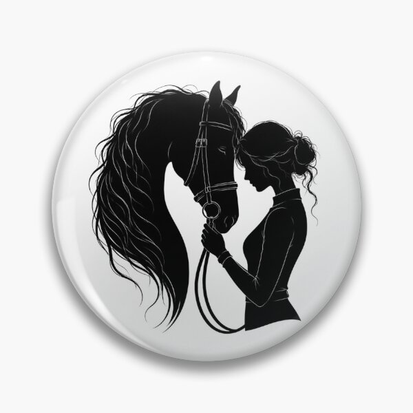 Item preview, Horse and Female Rider Portrait designed and sold by OTSC.