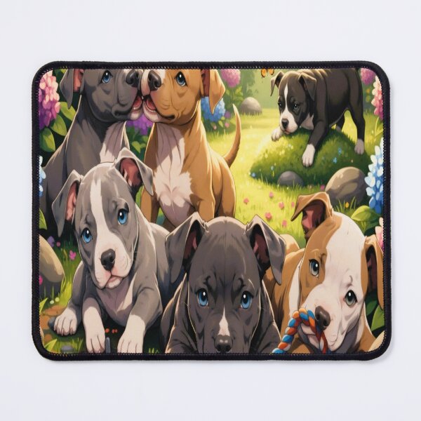 Item preview, Puppy Parade in Floral Garden designed and sold by CyndiEpps.