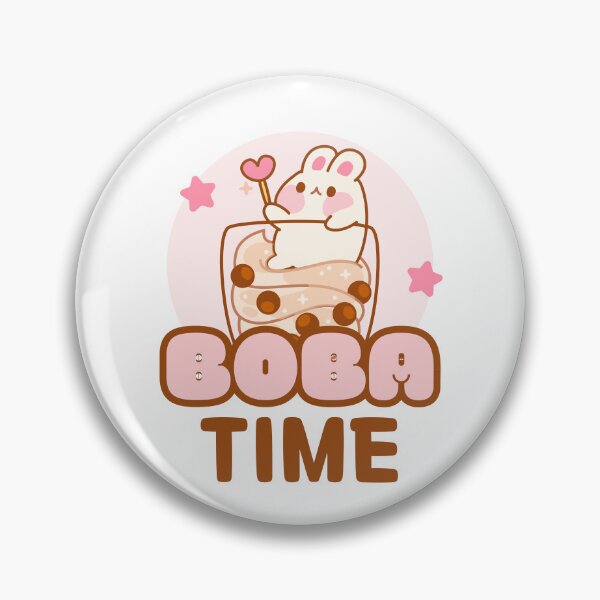 Item preview, Boba Time | Cute Kawaii Bunny Bubble Tea Sticker designed and sold by Olive Thread Co..
