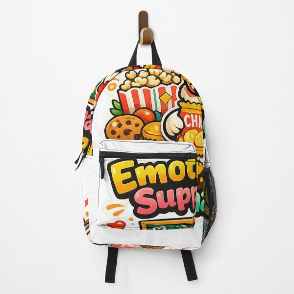 Item preview, Emotionally Supported by Snacks Funny Chicken Cartoon Cute Food Lover Comfort Food designed and sold by Chill Chicken Studio.