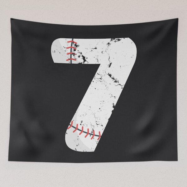 Item preview, 7 Birthday Baseball Vintage Number #7 designed and sold by melsens.