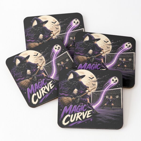 Item preview, Magic Curve – Witch Free Kick Football | Halloween Soccer Vintage Streetwear Graphic designed and sold by warlistop.