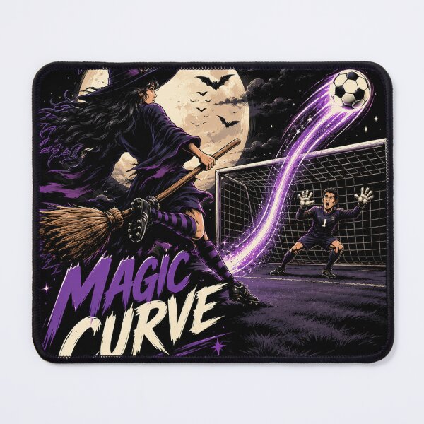 Item preview, Magic Curve – Witch Free Kick Football | Halloween Soccer Vintage Streetwear Graphic designed and sold by warlistop.