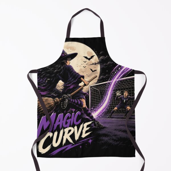 Item preview, Magic Curve – Witch Free Kick Football | Halloween Soccer Vintage Streetwear Graphic designed and sold by warlistop.