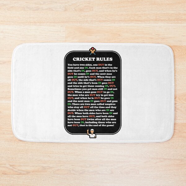 Item preview, Cricket Rules Player Status Explanation designed and sold by jonedanicol.