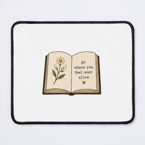 Item preview, Go Where You Feel Most Alive Book Sticker | Cottagecore Reading Aesthetic designed and sold by PopStickerLab22.