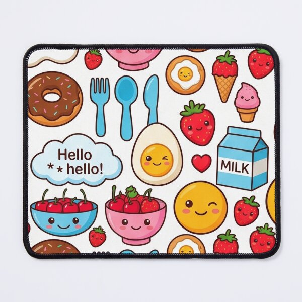 Item preview, Kawaii Seamless Breakfast & Sweet Treats designed and sold by TOM JACK.