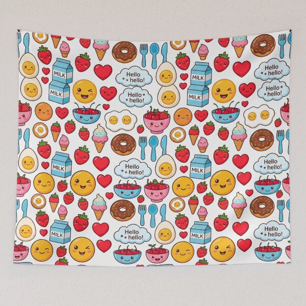 Item preview, Kawaii Seamless Breakfast & Sweet Treats designed and sold by TOM JACK.