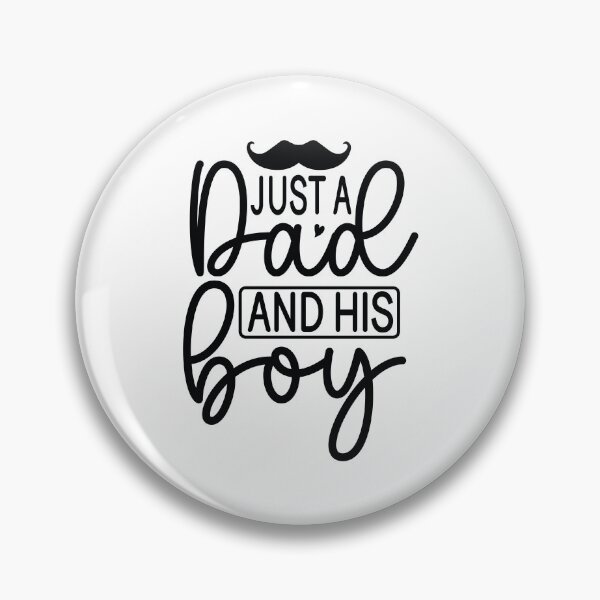 Item preview, Just A Dad And His Boy - Funny Dad Quotes Retro Vintage Aesthetic Proud Papa Son Family Boy Gift designed and sold by FuzionRaptor.