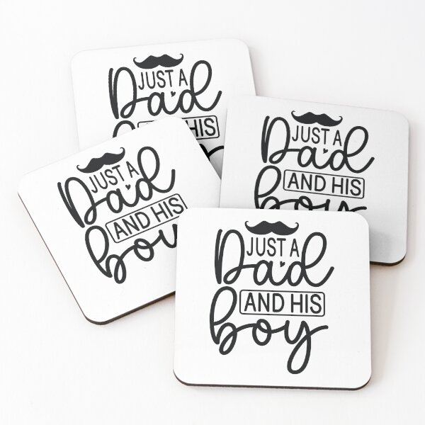 Item preview, Just A Dad And His Boy - Funny Dad Quotes Retro Vintage Aesthetic Proud Papa Son Family Boy Gift designed and sold by FuzionRaptor.