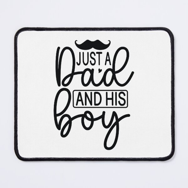 Item preview, Just A Dad And His Boy - Funny Dad Quotes Retro Vintage Aesthetic Proud Papa Son Family Boy Gift designed and sold by FuzionRaptor.