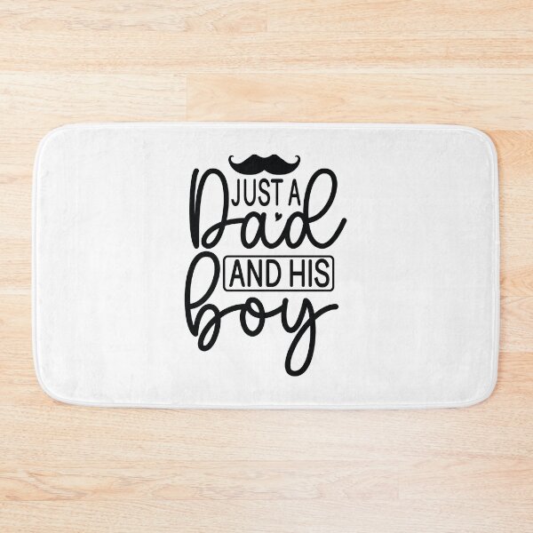 Item preview, Just A Dad And His Boy - Funny Dad Quotes Retro Vintage Aesthetic Proud Papa Son Family Boy Gift designed and sold by FuzionRaptor.