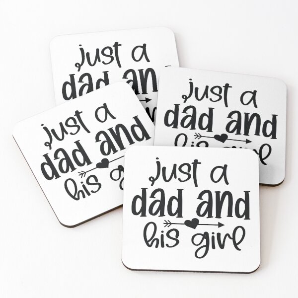 Item preview, Just A Dad And His Girl - Funny Dad Quotes Retro Vintage Aesthetic Proud Papa Daughter Family Gift designed and sold by FuzionRaptor.