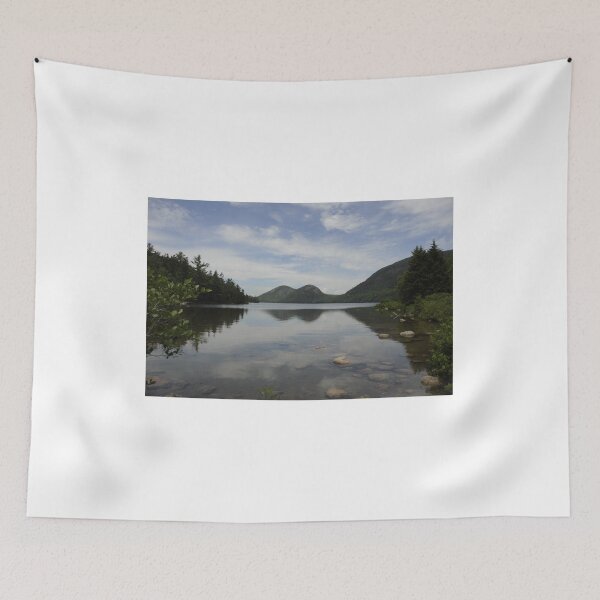 Item preview, Pond with mountains designed and sold by Sometimes-store.