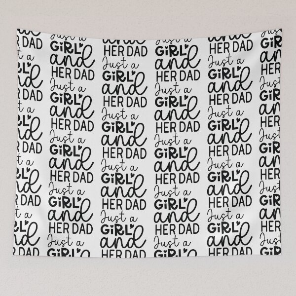 Item preview, Just A Girl And Her Dad - Funny Dad Quotes Retro Vintage Aesthetic Proud Papa Daughter Family Gift designed and sold by FuzionRaptor.