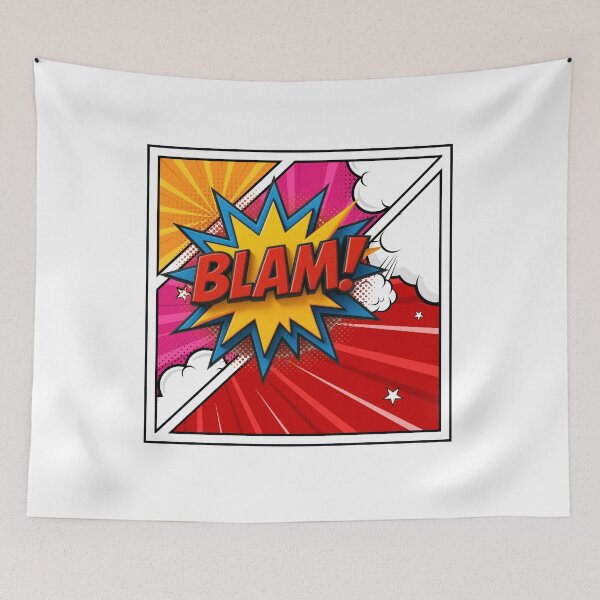 Item preview, BLAM! Retro Comic Sound Effect Pop Art Design designed and sold by CleanDecor.
