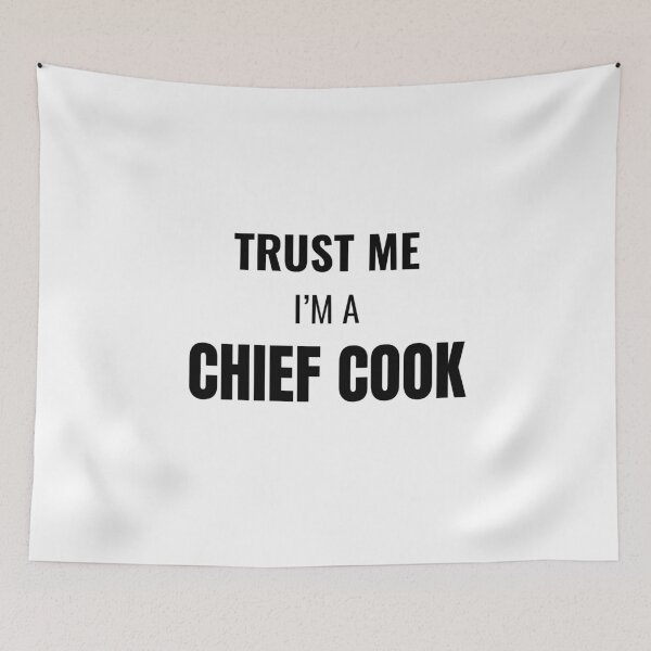 Item preview, Trust Me I'm a Chief Cook (Black) designed and sold by ShipCrewNation.