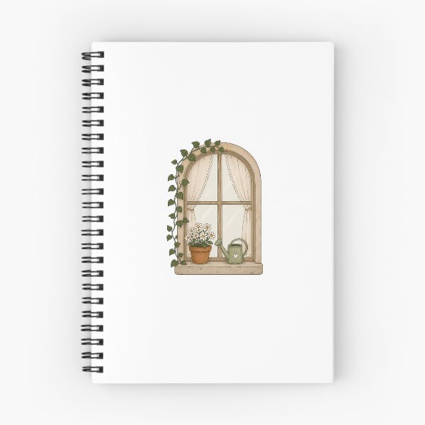 Item preview, Cozy Cottage Window with Daisy Plant Sticker | Vintage Botanical Aesthetic designed and sold by PopStickerLab22.