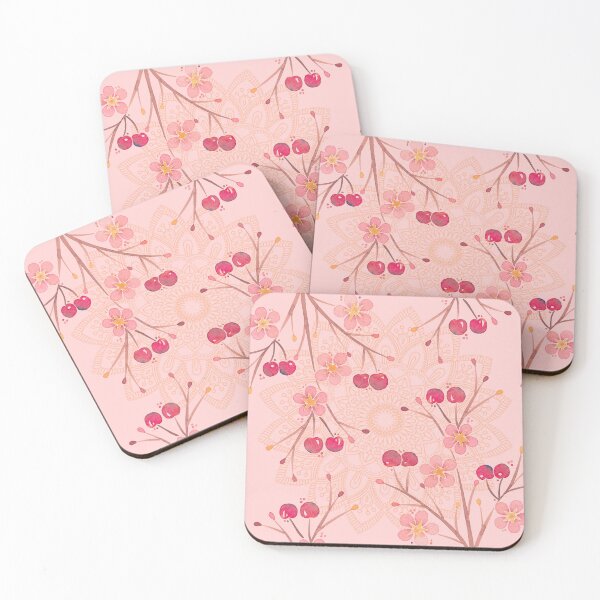 Item preview, Cherries n Blossoms designed and sold by Nugget Studio Arts.