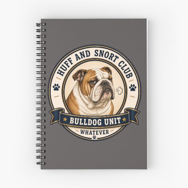 Item preview, Huff And Snort Club - Bulldog Unit - Whatever/ Funny English Bulldog Badge Logo  designed and sold by Halejo68.