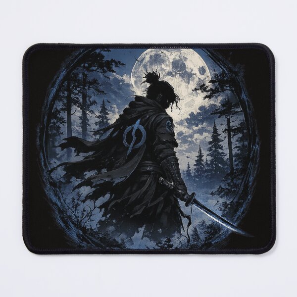 Item preview, Shadow warrior with sword in the forest designed and sold by NFire97.