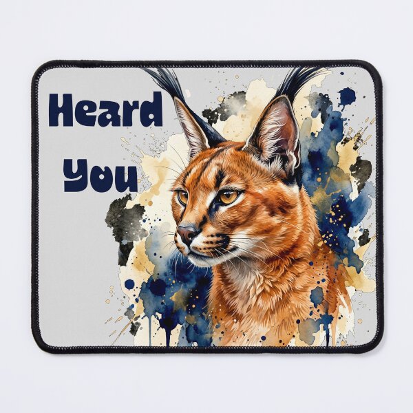 Item preview, I Heard You. I Ignored You. Funny Caracal Introvert Animal Design designed and sold by Biedroneczka.