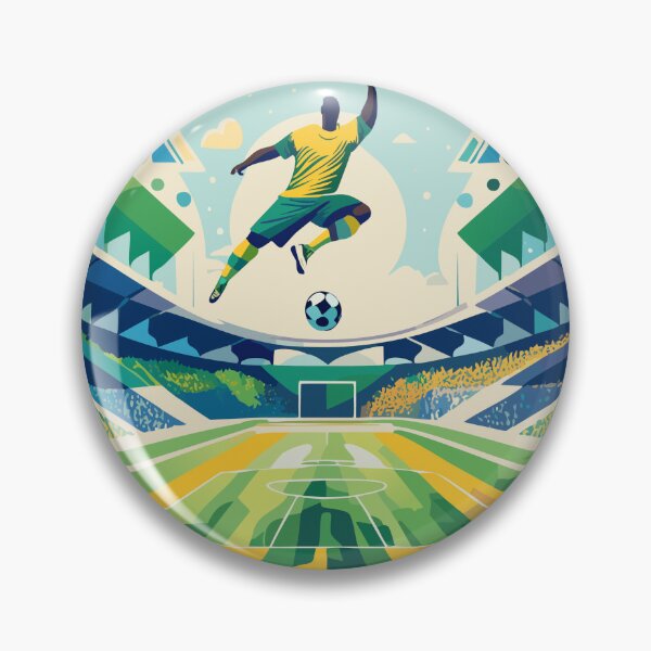 Item preview, Modern Soccer Player Stadium Illustration designed and sold by NatalyCosta.