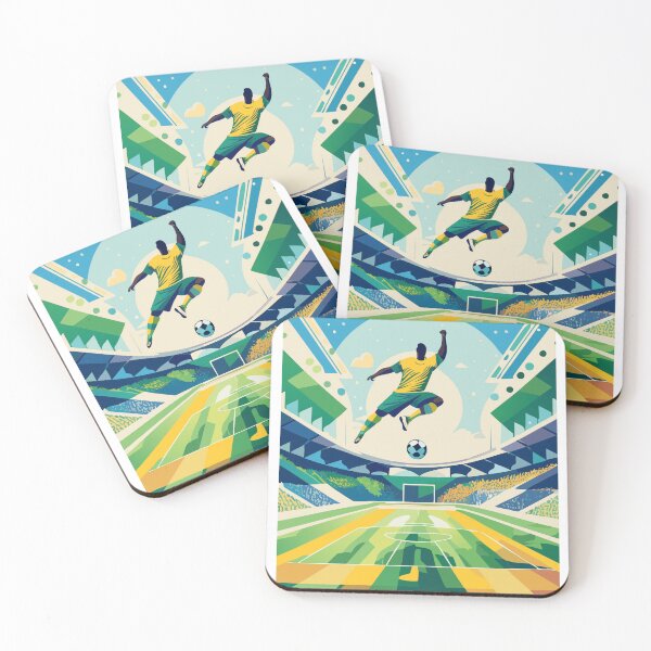 Item preview, Modern Soccer Player Stadium Illustration designed and sold by NatalyCosta.