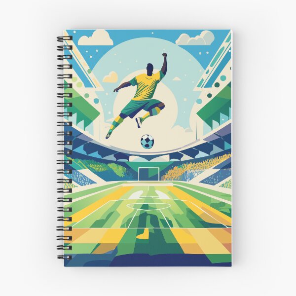 Item preview, Modern Soccer Player Stadium Illustration designed and sold by NatalyCosta.