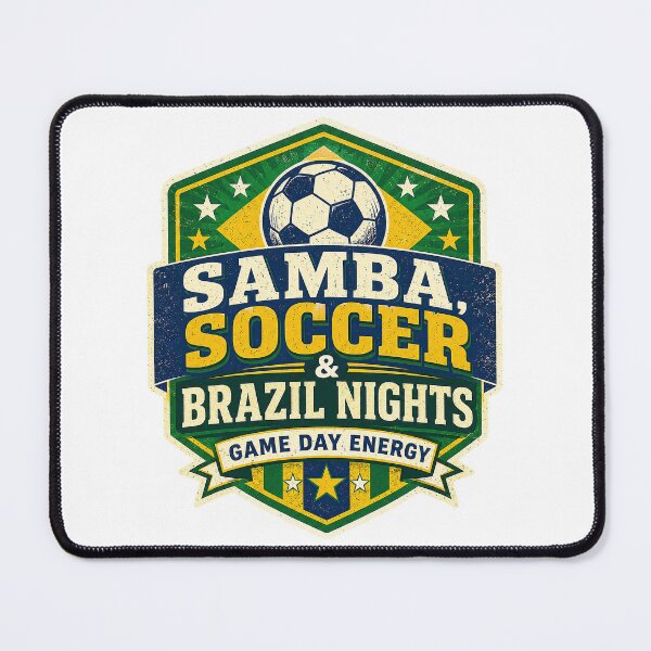 Item preview, Samba Soccer Brazil Nights Game Day Badge designed and sold by EliteBro.