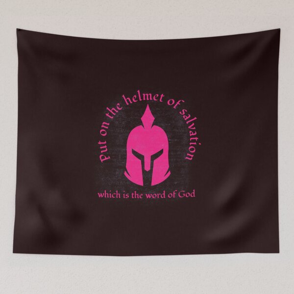 Item preview, Copy of Put on the helmet of salvation Pink designed and sold by Kingdompurpose.