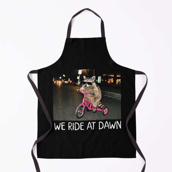 Item preview, Funny Raccoon Meme, We Ride at Dawn, Riding Tricycle Chaotic 2 designed and sold by OndaLifeCo.