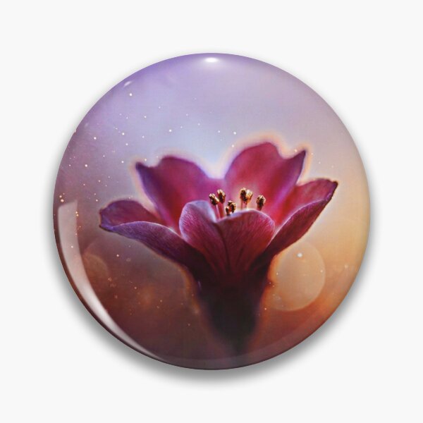 Item preview, Soft Pink Flower at Sunset | Dreamy Floral Wall Art designed and sold by WitchyBotanicaArt.